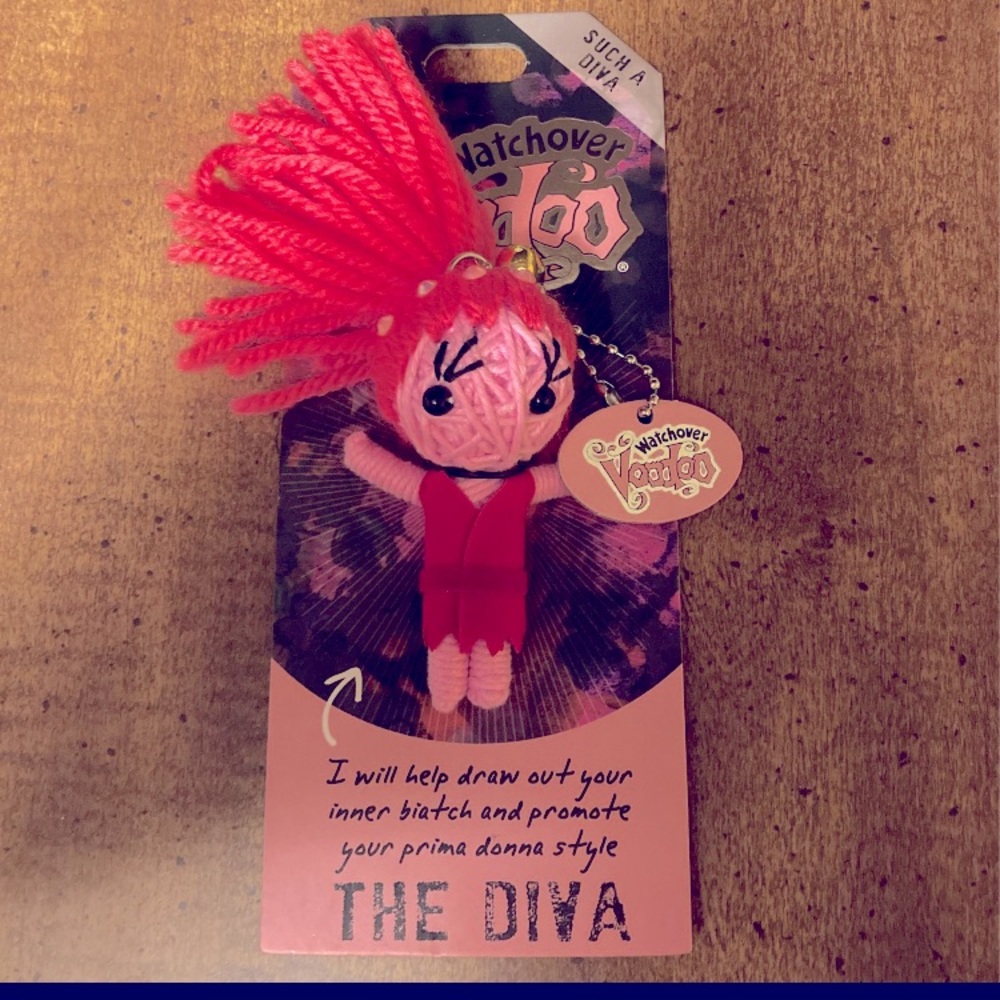 Voodoo doll keychain